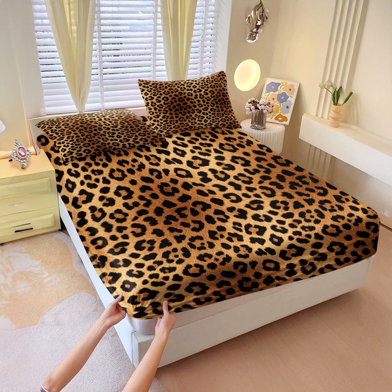 Fitted Sheet Deep - Комплект из 3 натяжных простыней, ретро-принт