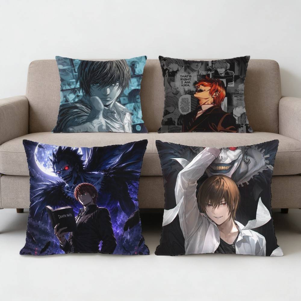Home Textiles Notes - Наволочка D-Death-Note с изображением Лайта Ягами