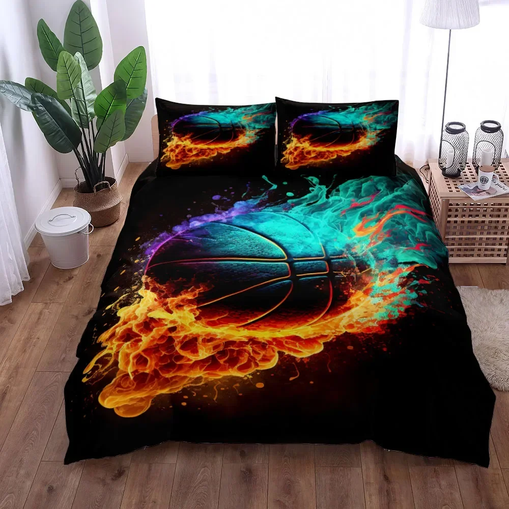 Home Textiles Uk - Фантастический комплект баскетбольного пододеяльника с 3D