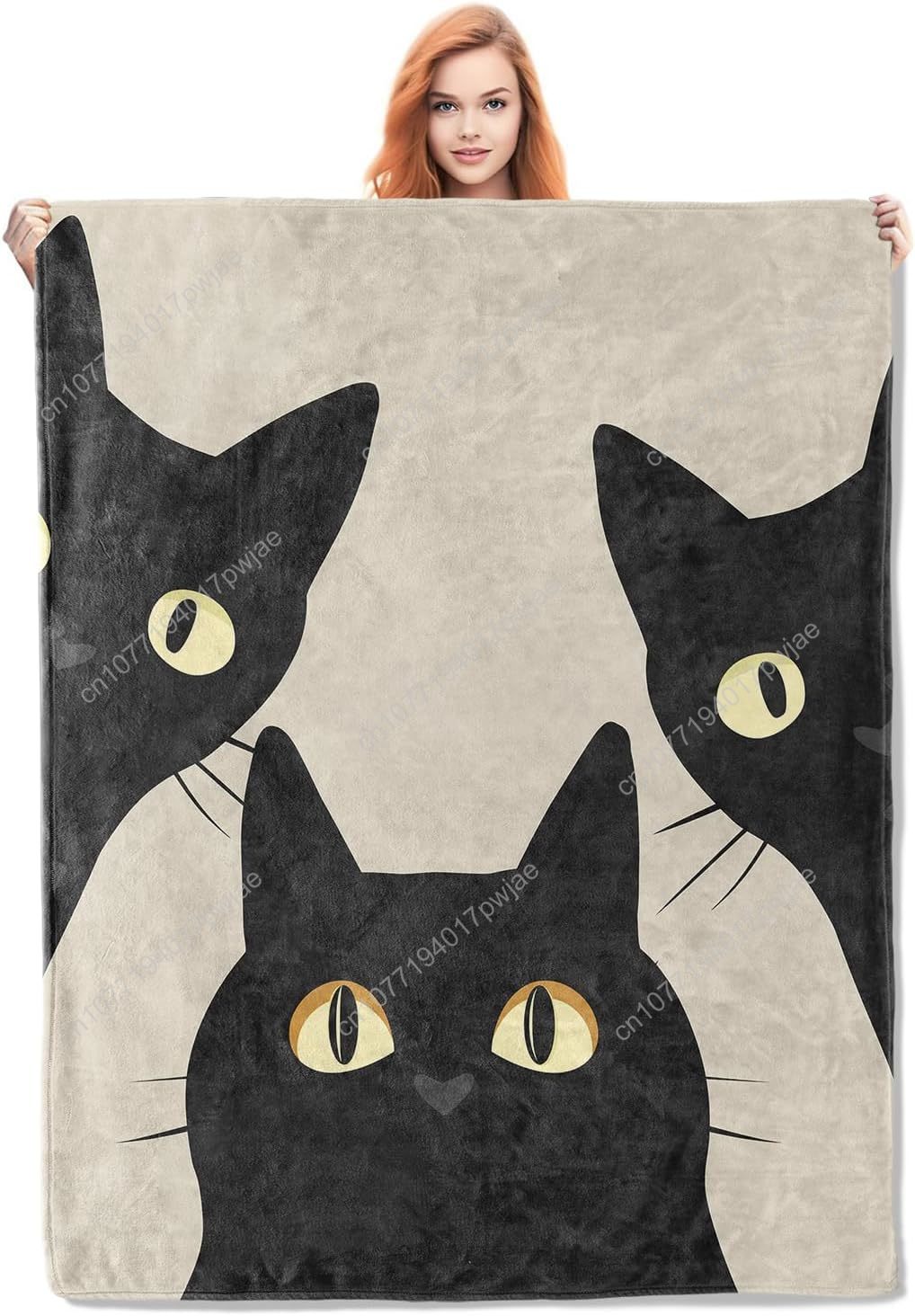 Quality Home Textiles - Забавное одеяло с изображением кота, подарки
