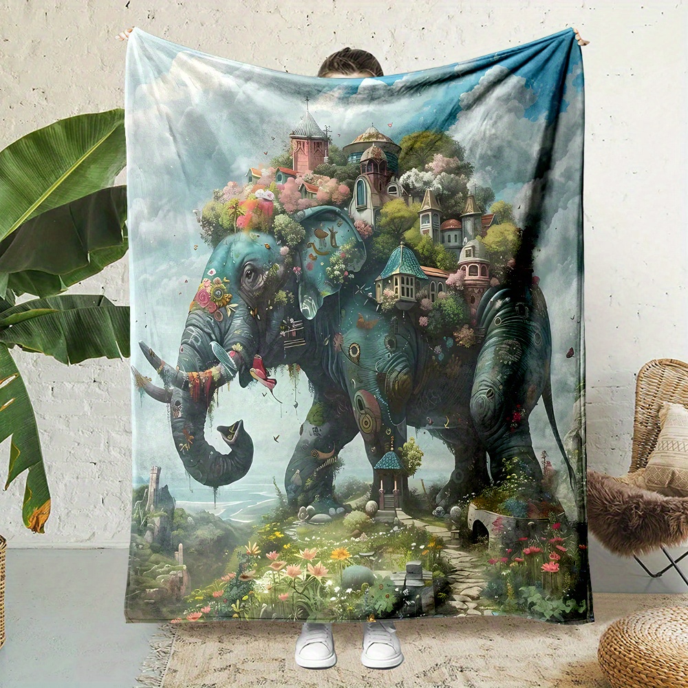 Мифический слон с принтом замк – обзор и цена Quality Home Textiles