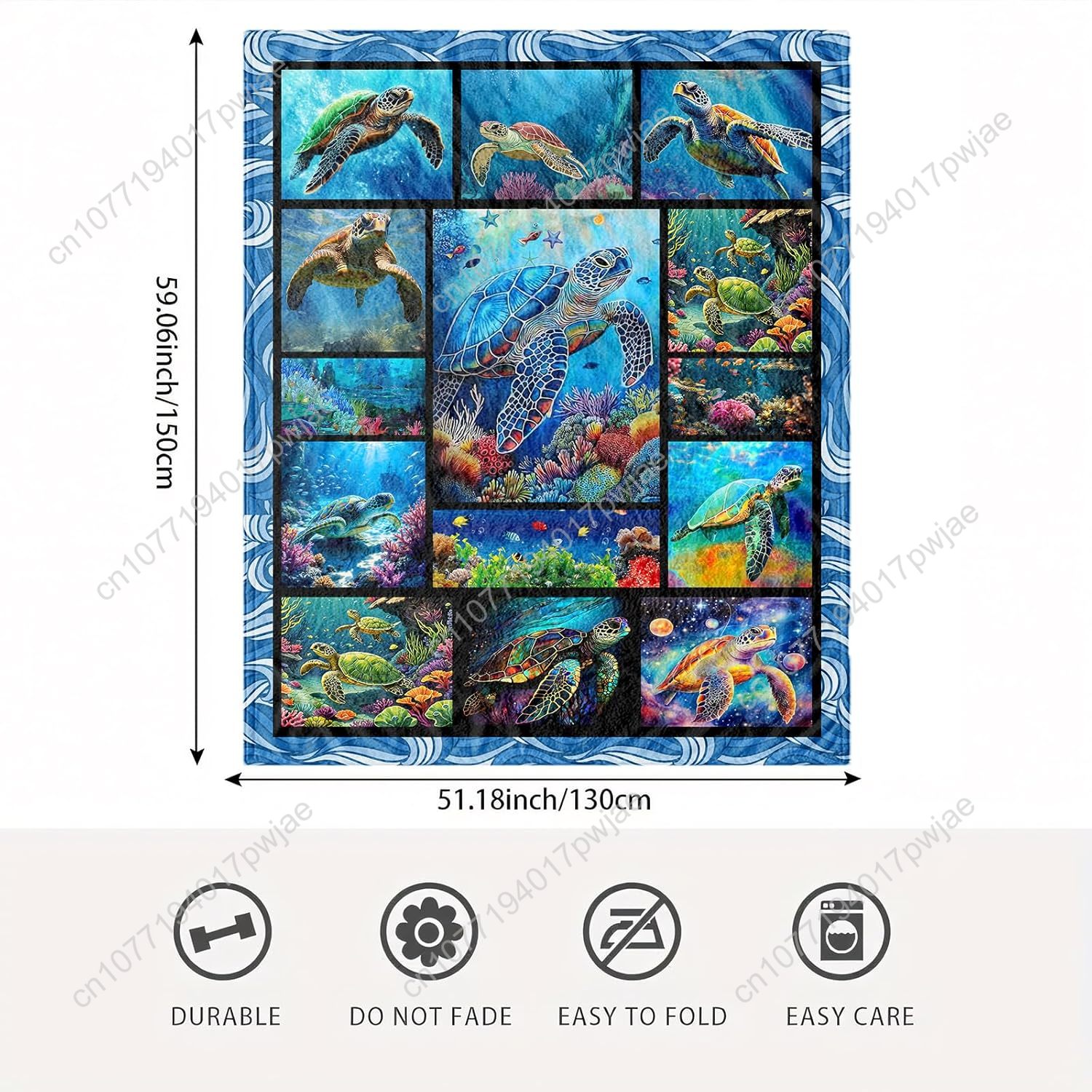 Фланелевое одеяло с морской че – обзор и цена Quality Home Textiles