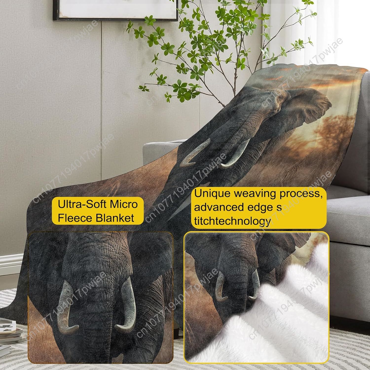 Флисовое одеяло со слоном, реа – обзор и цена Quality Home Textiles