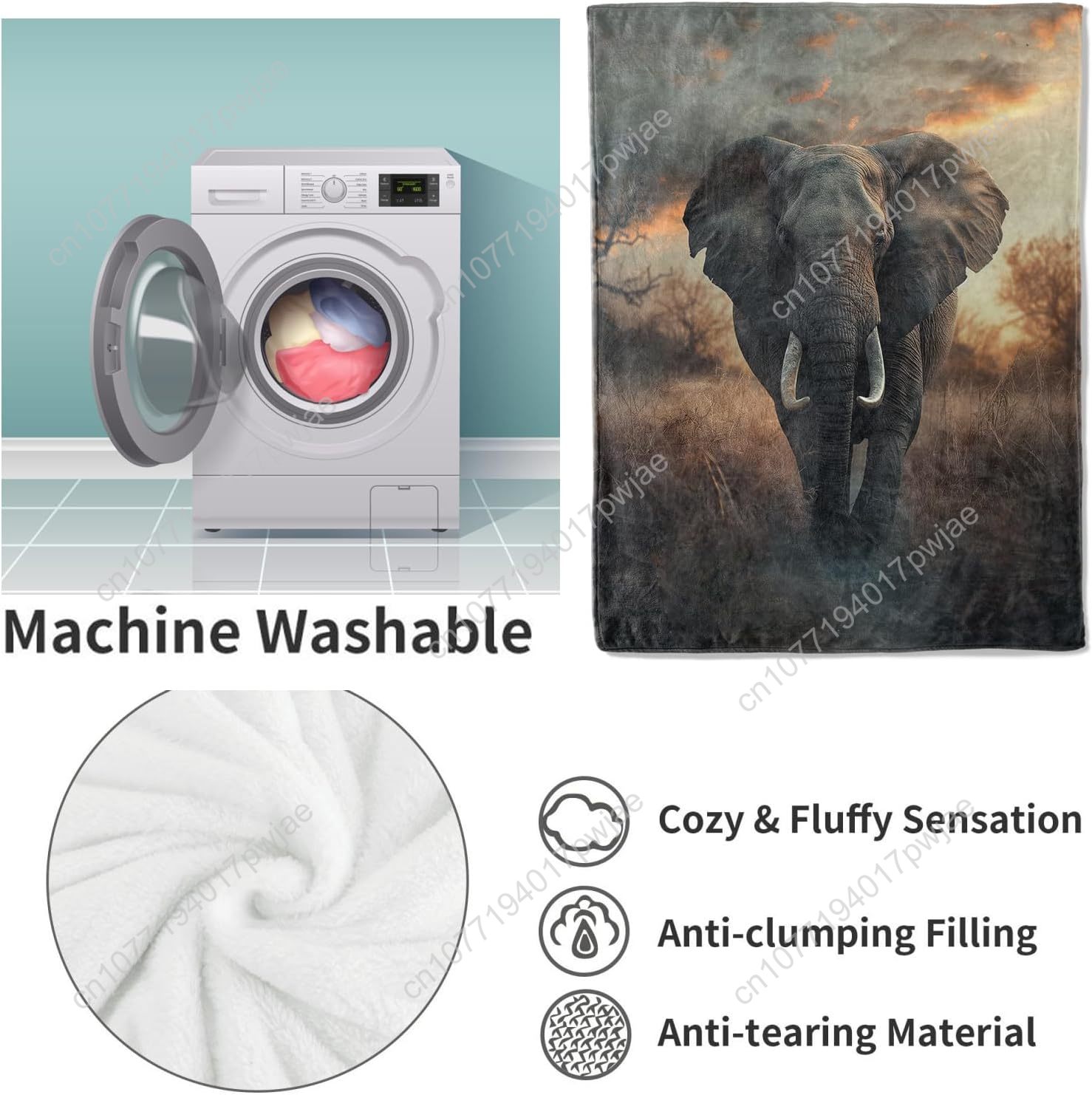 Флисовое одеяло со слоном, реа – обзор и цена Quality Home Textiles